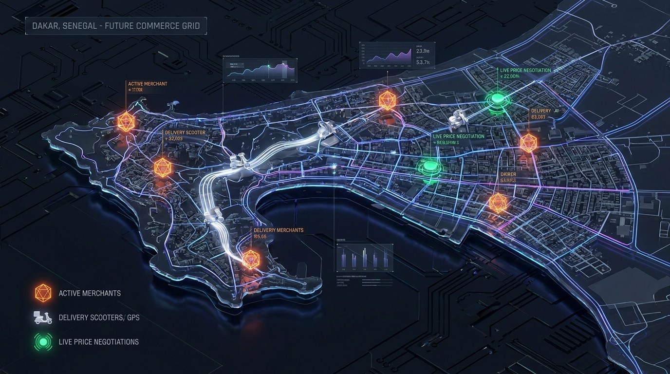 Dakar Future Commerce Grid Map